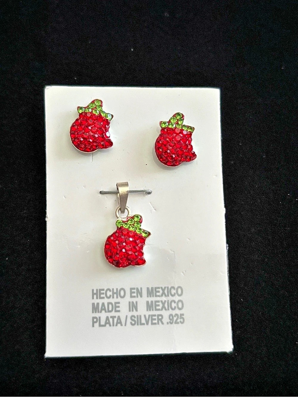 Sterling Silver Apple mini set